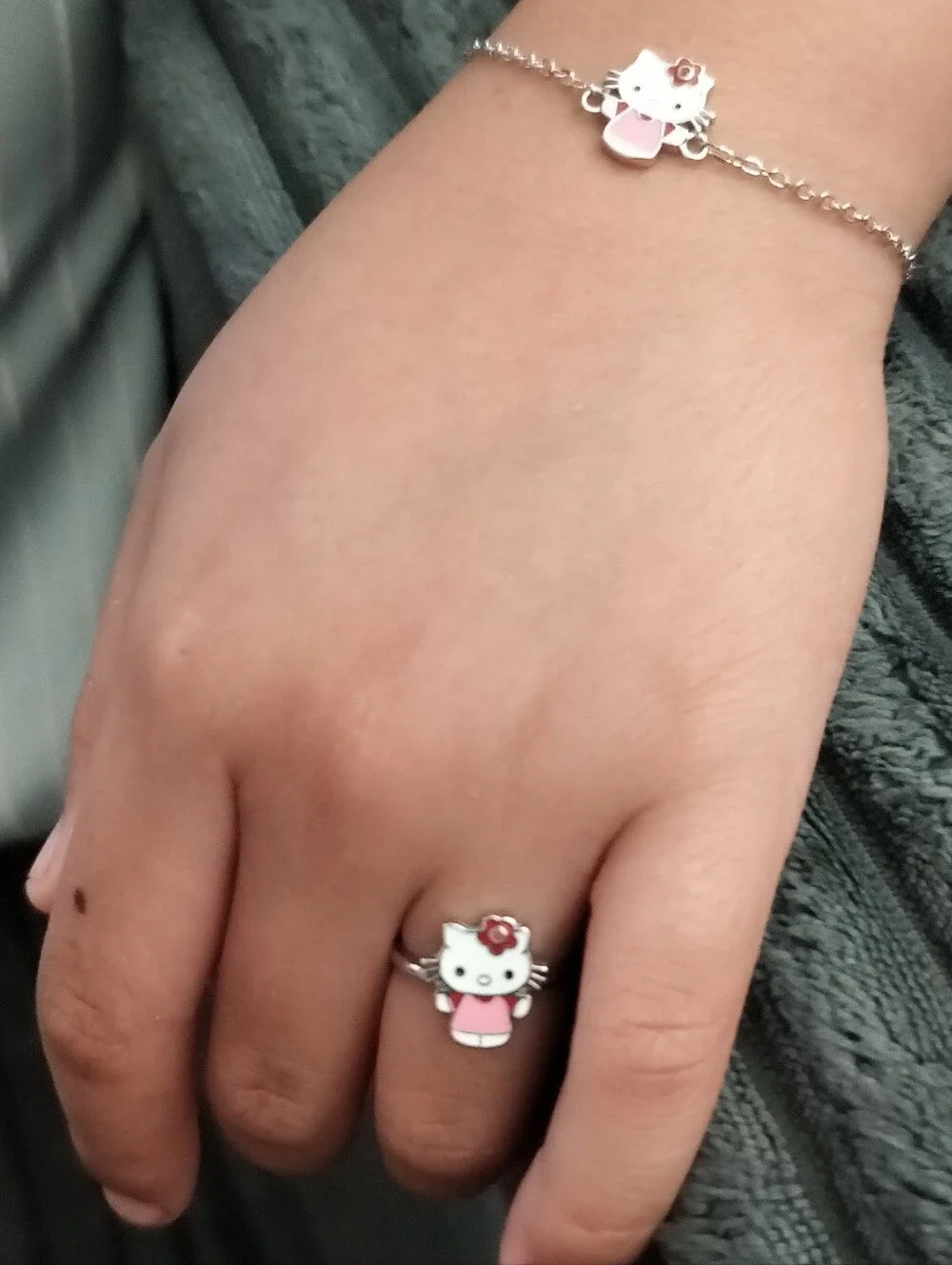 Sterling Silver Kitty Set 4pc